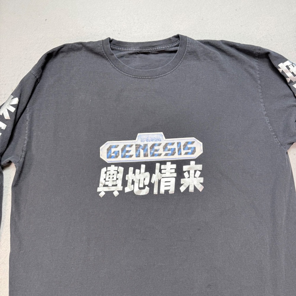 Vintage SEGA Genesis Long Sleeve T-Shirt XL Rare‎ Japanese Retro Video Game 90'S